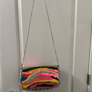 Colorful summer barrel bag